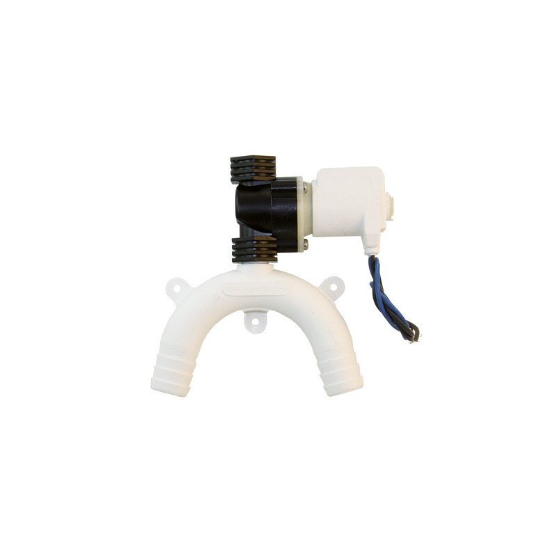 TRUDESIGN Schwanenhals-Magnetventil Nylon/GFK 12V für Schlauch 38mm weiß