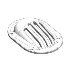 TRUDESIGN Ansaugsieb, oval Nylon/GFK 2' weiß SB-Pack