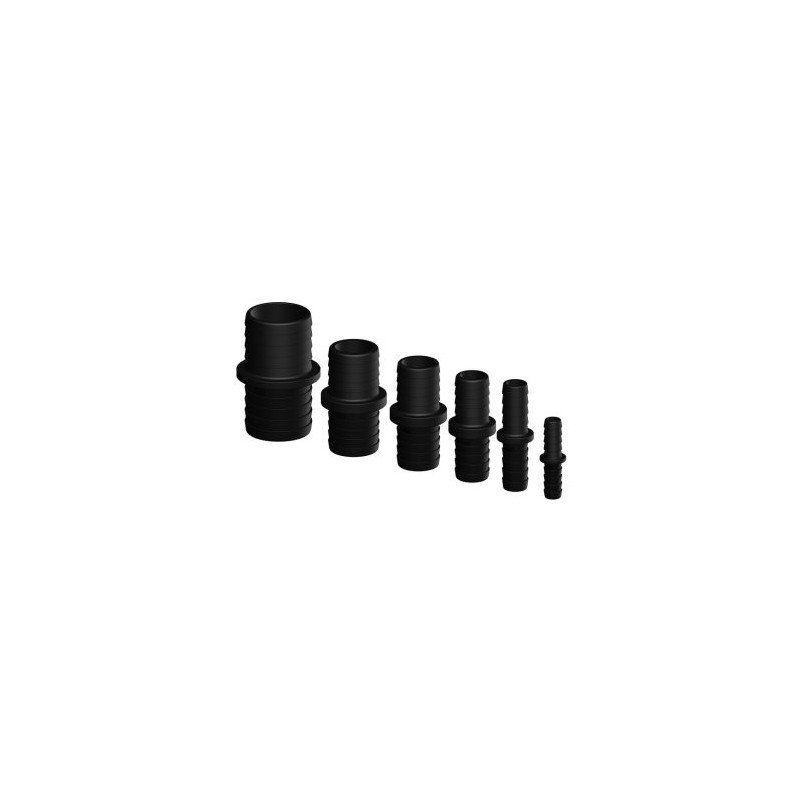 TRUDESIGN Schlauchverbinder gerade Nylon/GFK 25mm schwarz SB-Pack