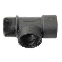 TRUDESIGN T-Stück mit Innen-/Außengew. Nylon/GFK 1-1/2' schwarz SB-Pack