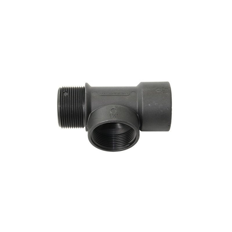 TRUDESIGN T-Stück mit Innen-/Außengew. Nylon/GFK 1-1/2' schwarz SB-Pack