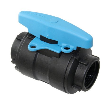 TRUDESIGN Kugelventil mit T-Griff Nylon/GFK 1-1/4' SB-Pack