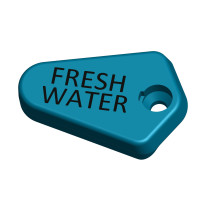 TRUDESIGN Plakette Fresh Water für Kugelventil-Hebel 1/2', 3/4', 1'