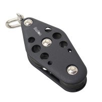 BARTON Violinblock kugell. 64/38mm, Seil 12mm, Wirbelschäkel