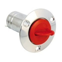 Tankeinfüllstutzen ISO 4567 MsCr/POM für Schlauch 38mm, Diesel rot