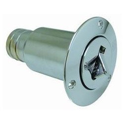 Tankeinfüllstutzen MsCr für Schlauch, 38mm Fuel