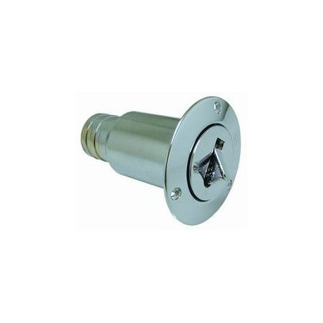 Tankeinfüllstutzen MsCr für Schlauch, 38mm Fuel
