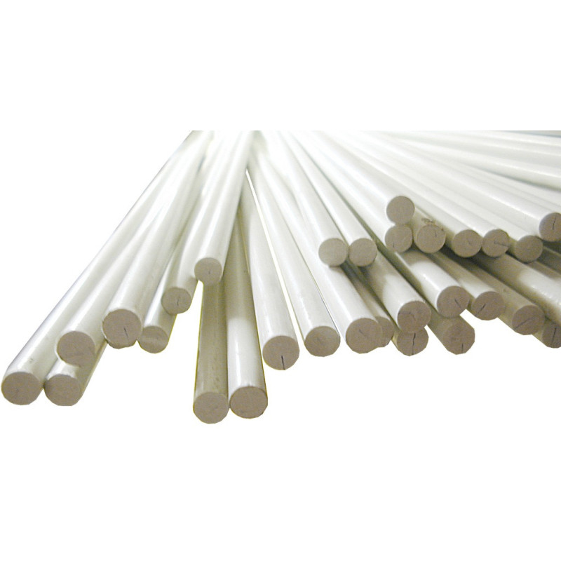 TRAFLEX Segellatte Rundstab GFK 8mm 6m weiß