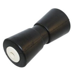V-Kielrolle Gummi mit ABS Buchse 80x200mm, iD:16mm