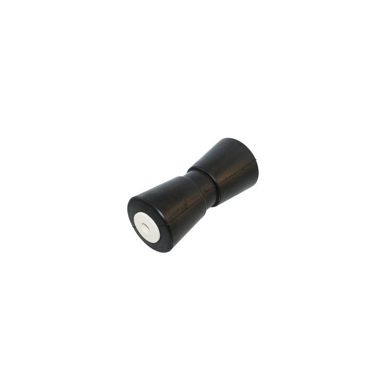V-Kielrolle Gummi mit ABS Buchse 80x200mm, iD:16mm