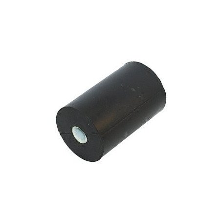 Seitenrolle Gummi mit ABS Buchse 64x155mm, iD:16mm