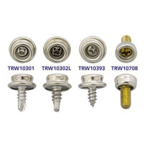 DOT-DURABLE Zapfen MsNi mit Blechschr. A2 4,2x10mm 100St.