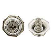 PULL-THE-DOT Zapfen MsNi mit Blechschr. 4,2x10mm