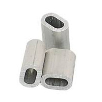 Oval-Presshülse DIN13411-3 Alu 4mm 100St.