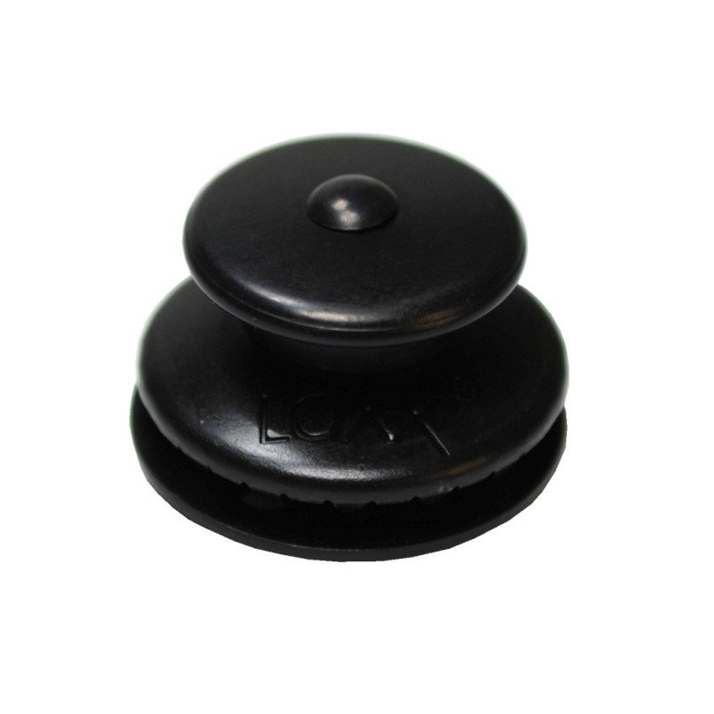 LOXX Oberteil, große Kappe MsCr Klemmbereich 3mm schwarz 10St.