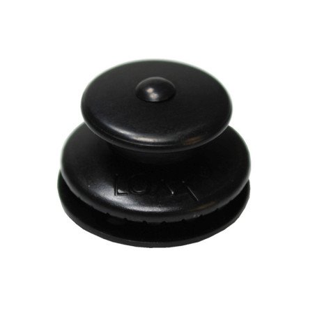 LOXX Oberteil, große Kappe MsCr Klemmbereich 3mm schwarz 10St.