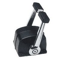 ULTRAFLEX Einhebelschaltung B74 Alu/Cr schwarz für 2 Motoren