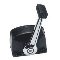 ULTRAFLEX Einhebelschaltung B77 Alu/Cr schwarz für 1 Motor mit Trimmschalt