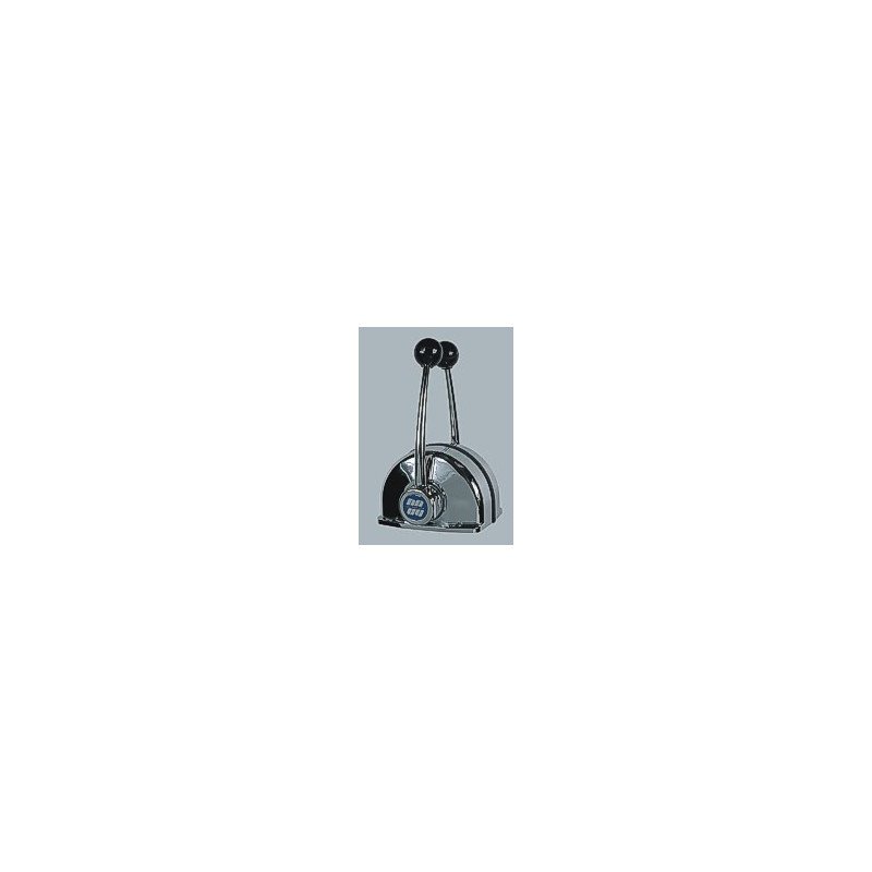ULTRAFLEX Einhebelschaltung B104 Alu/Cr für 2 Motoren
