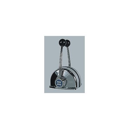 ULTRAFLEX Einhebelschaltung B104 Alu/Cr für 2 Motoren