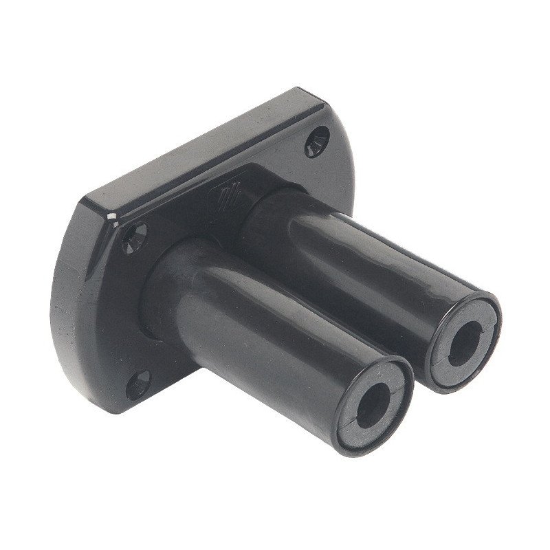 ULTRAFLEX Doppel-Schlauchdurchführung R8 106x68mm schwarz