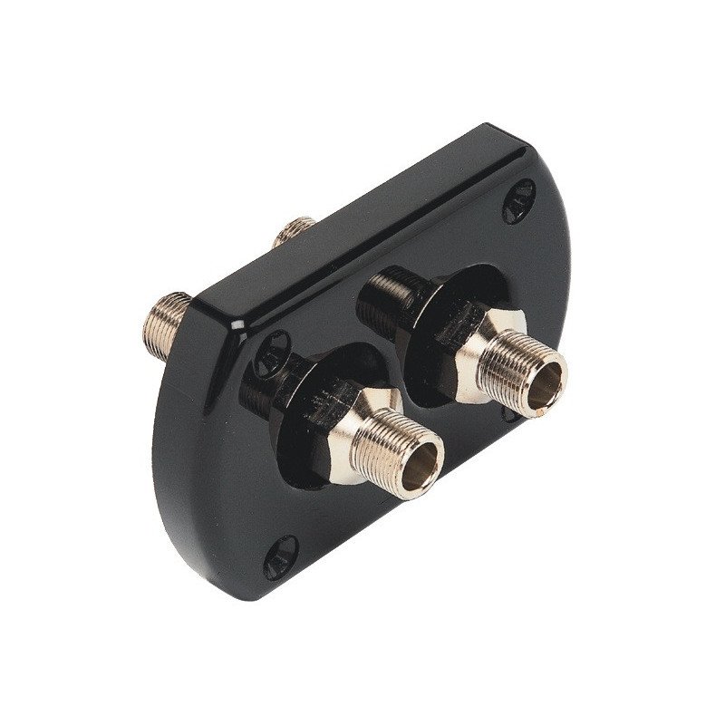 ULTRAFLEX Doppel-Schottverschraubung R9 106x68mm schwarz