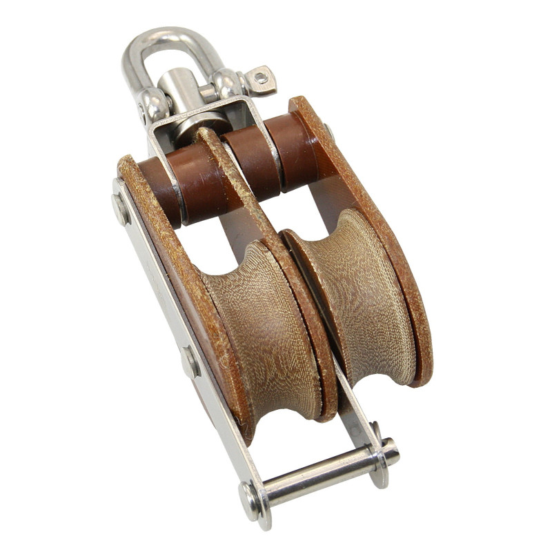 BARTON TUPHblox Doppelblock 20mm, Seil 8mm, Wirbelschäkel, Bügel