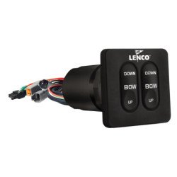 LENCO Einbauschalter Single 12/24V mit integr. Kontrollbox