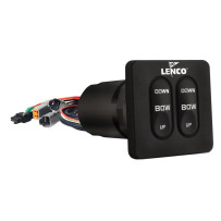 LENCO Einbauschalter Single 12/24V mit integr. Kontrollbox