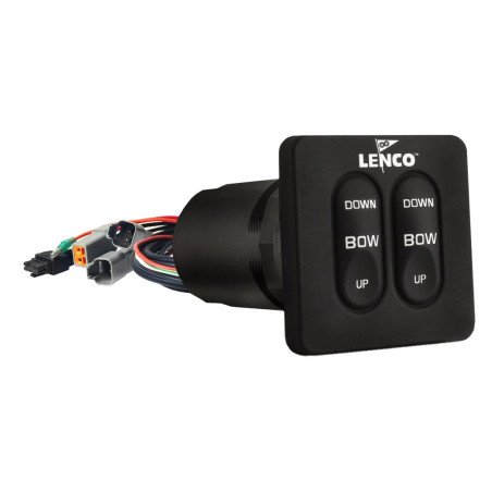 LENCO Einbauschalter Single 12/24V mit integr. Kontrollbox