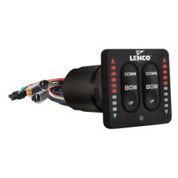 LENCO LED-Einbauschalter Single 12/24V mit integr. Kontrollbox