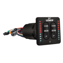 LENCO LED-Einbauschalter Single 12/24V mit integr. Kontrollbox