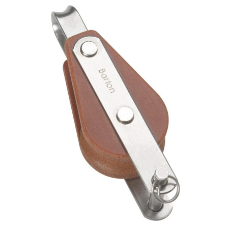 BARTON TUPHblox Einfachblock 30mm, Seil 10mm, Auge, Bügel