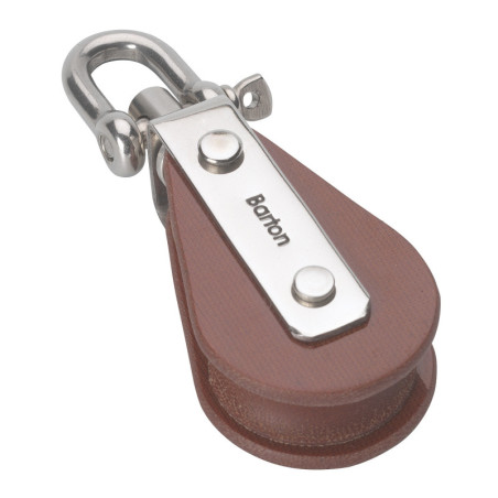 BARTON TUPHblox Einfachblock 30mm, Seil 10mm, Wirbelschäkel