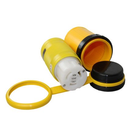 MARINCO NEMA L5 Kupplungs-Set 230V 32A mit Gehäuse und Kappe