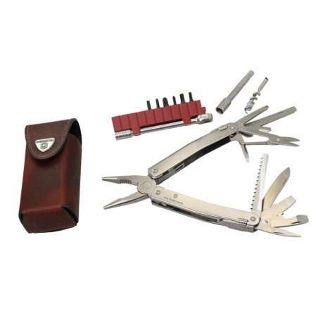 VICTORINOX Swiss Tool Spirit X Plus Ratchet im Leder-Etui, 36 Funktionen