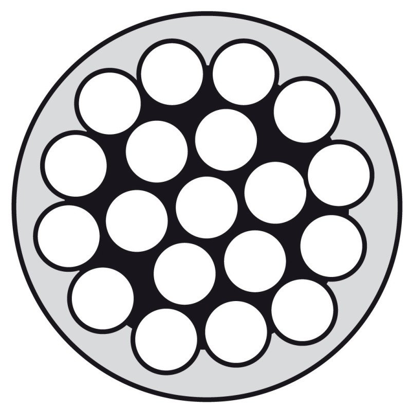 Drahtseil 1x19 A4 4/6mm PVC weiß ummantelt