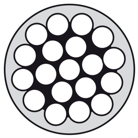 Drahtseil 1x19 A4 4/6mm PVC weiß ummantelt 125m