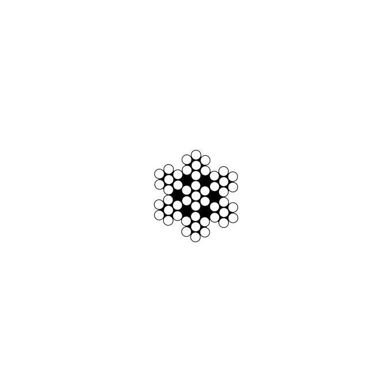 Drahtseil 7x7 A4 2,5mm