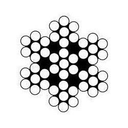 Drahtseil 7x7 A4 2,5mm 125m