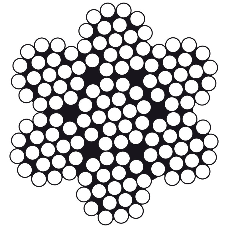 Drahtseil 7x19 A4 3,5mm 125m