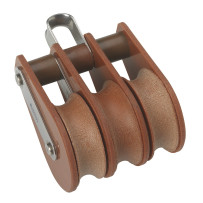 BARTON TUPHblox Dreifachblock 58mm, Seil 14mm, Auge, Bügel