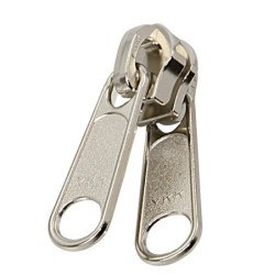 YKK Endstück oben für Spiralreißverschl. Gr.10 Metall/Ni silber 10St.