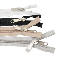 YKK Spiralreißverschl. Gr.10 mit Metall-Doppelschieber 5,0m beige