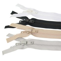 YKK Zackenreißverschl. Gr.10 mit POM-Doppelschieber 4,5m beige