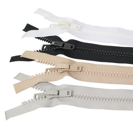 YKK Zackenreißverschl. Gr.10 mit POM-Doppelschieber 4,5m beige
