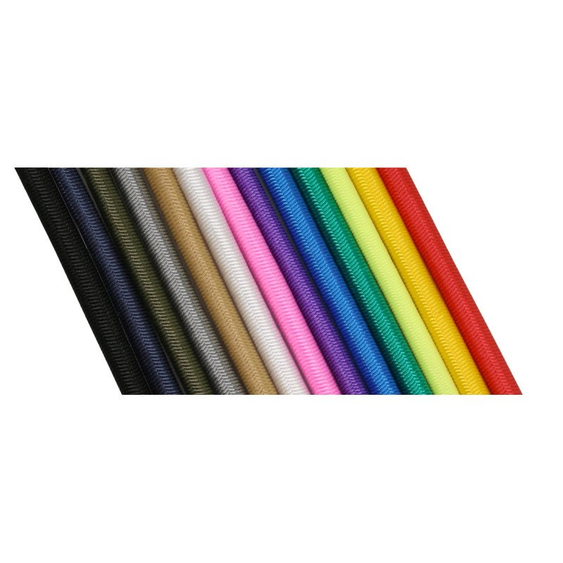 Gummiseil mit Polyestermantel 6mm rot 100m