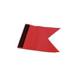 Protestflagge ca.170x235mm mit Klettverschluss rot