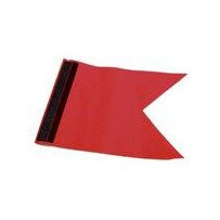 Protestflagge ca.170x235mm mit Klettverschluss rot