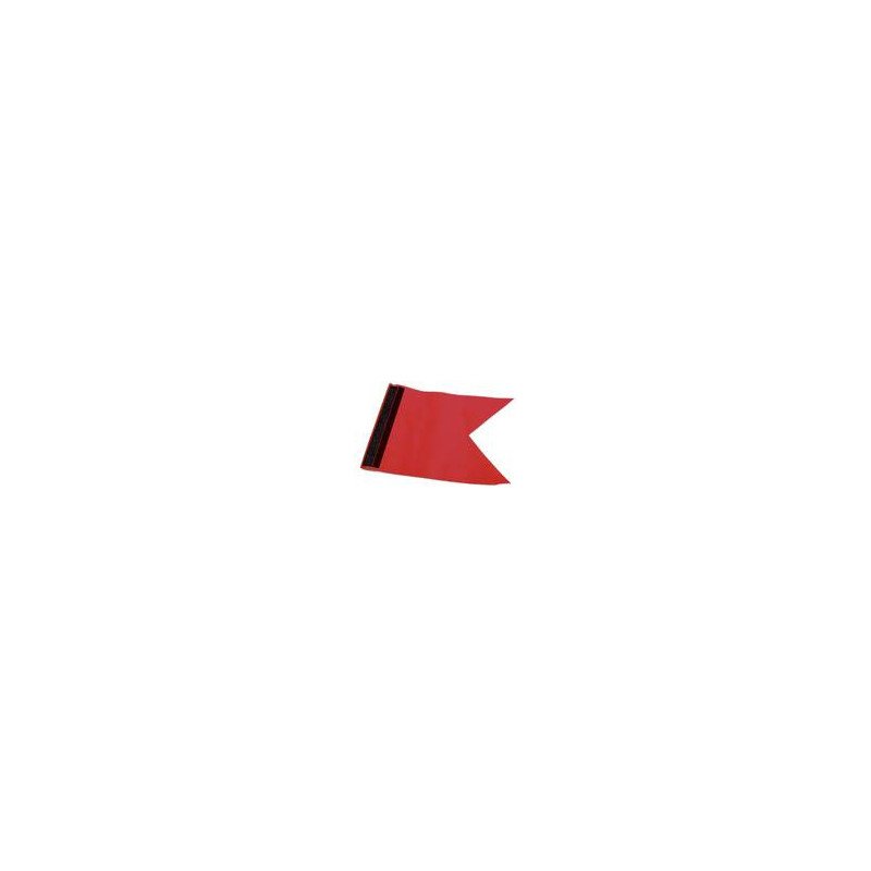 Protestflagge ca.170x235mm mit Klettverschluss rot
